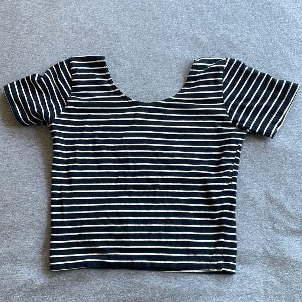 American Apparel Cap Sleeve cropped tee shirt